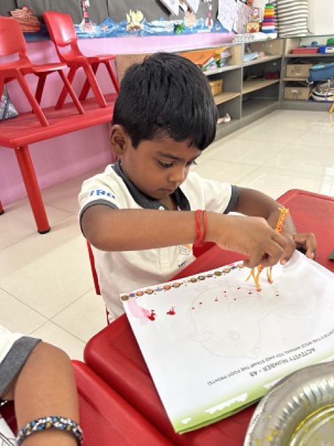Pre-KG Footprint Animal Printing Activity - Activities 2024